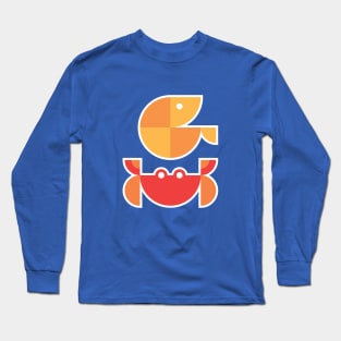 Quadrant Crab and Shrimp Long Sleeve T-Shirt